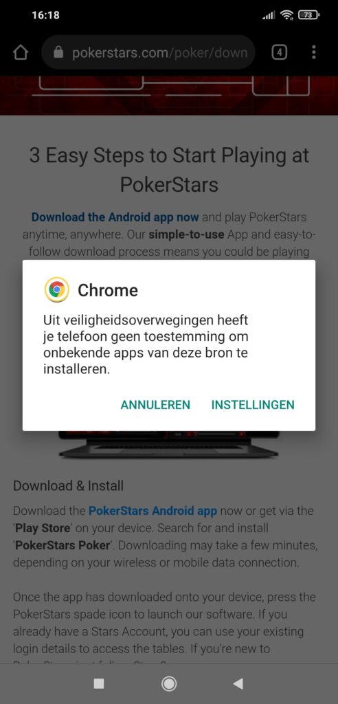 Pokerstars download beveiliging